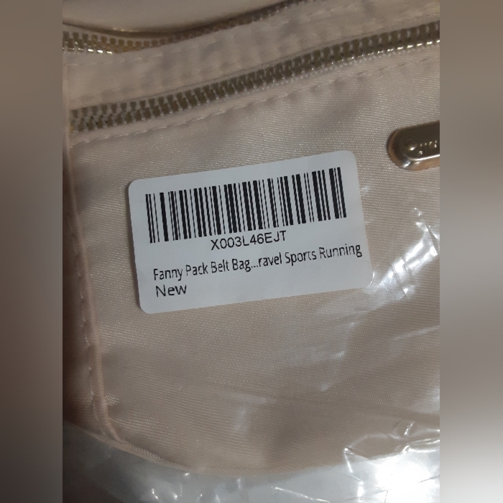 Fashion Kingpin Creations New Cream Fanny Pack Mini Bag - Picture 6 of 6